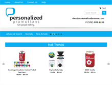 Tablet Screenshot of personalizedpromos.com